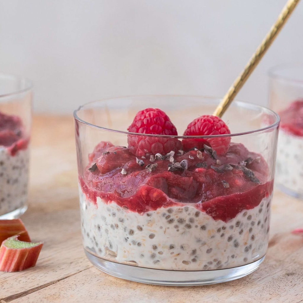 Rhabarber Himbeer Overnight Oat