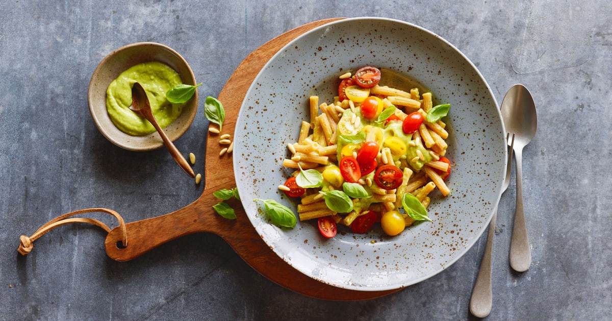 Recette: Pâtes aux lentilles rouges avec crème d'avocat | Migros iMpuls