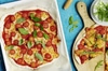 Pizza sans gluten aux tomates cerises