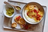 Quark mit Ananas und Johannisbeeren