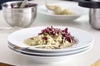 Quinoa-Risotto mit Cicorino-rosso-Salat
