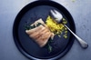 Pochiertes Lachsforellenfilet