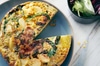 Tortilla aux lentilles et au chou frisé