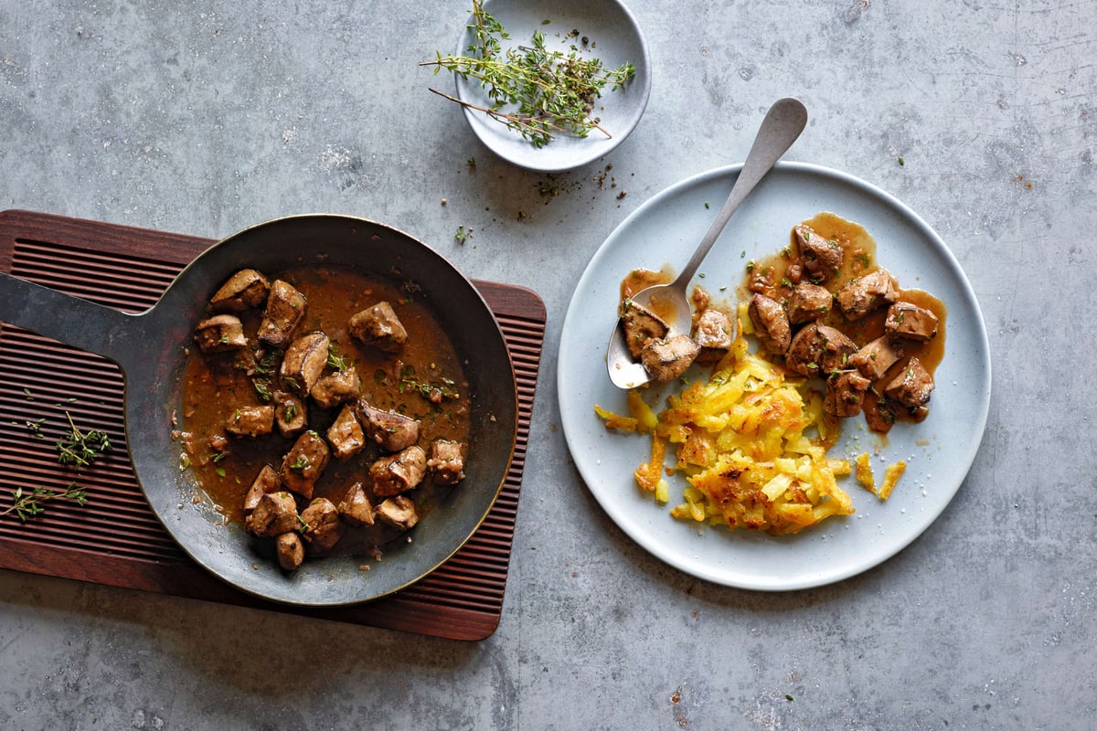 Rezept: Kalbsleberli an Madeirasauce | Migros iMpuls