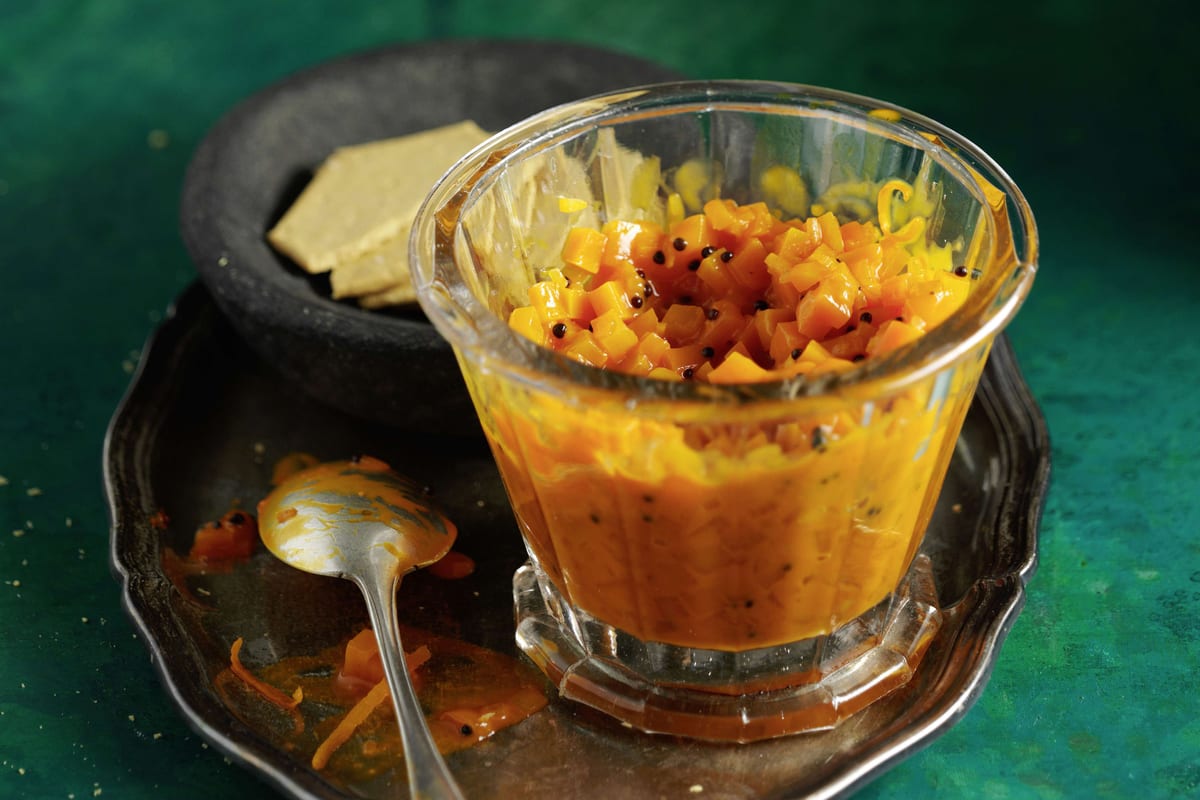 Chutney de carottes parfumé à l’orange