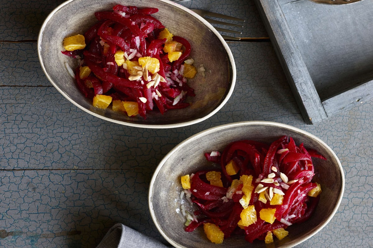 Salade de betteraves rouges aux oranges