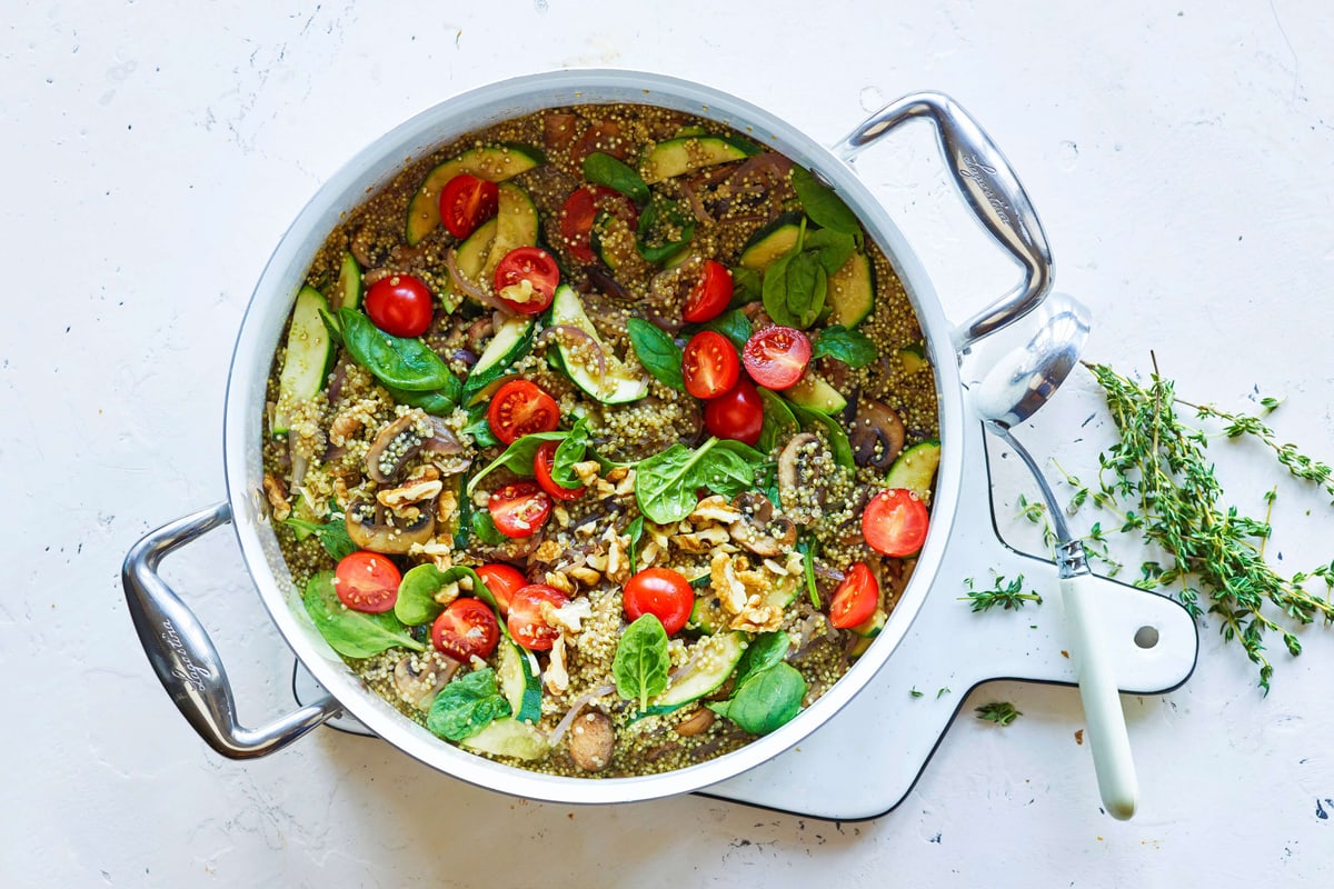 Padellata di verdure e quinoa