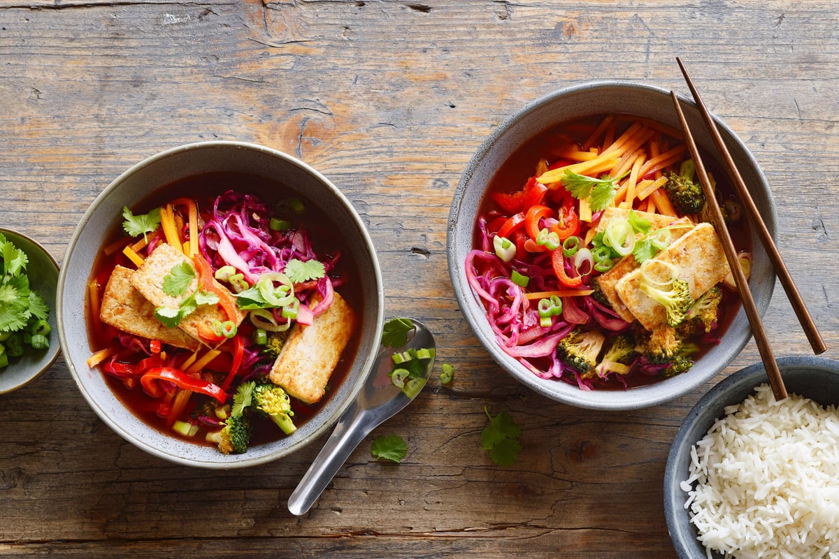 Buntes Curry mit Tofu