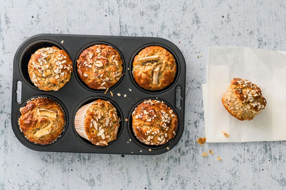 Muffins banana bread sans gluten
