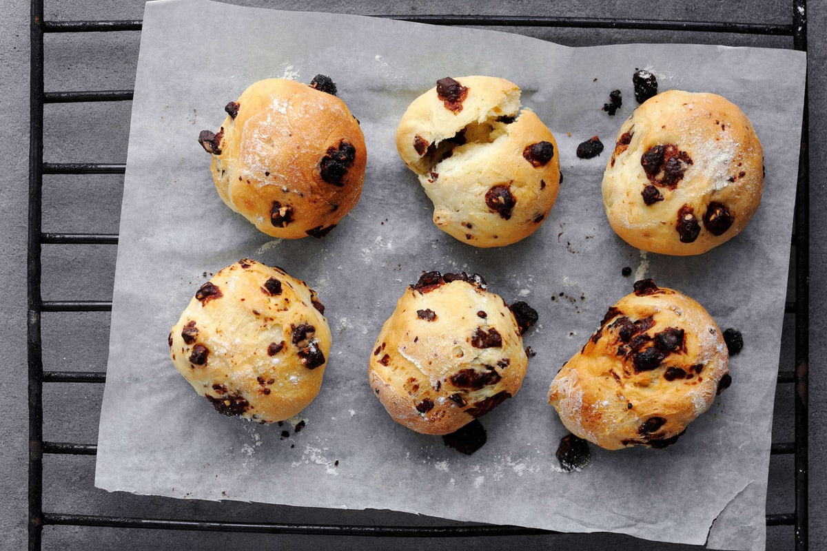 Schokoladen-Mandel-Brötchen
