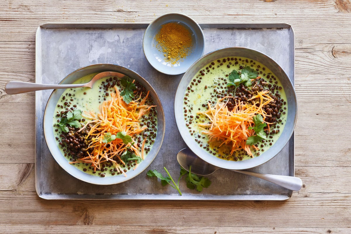Soupe de lentilles au curry