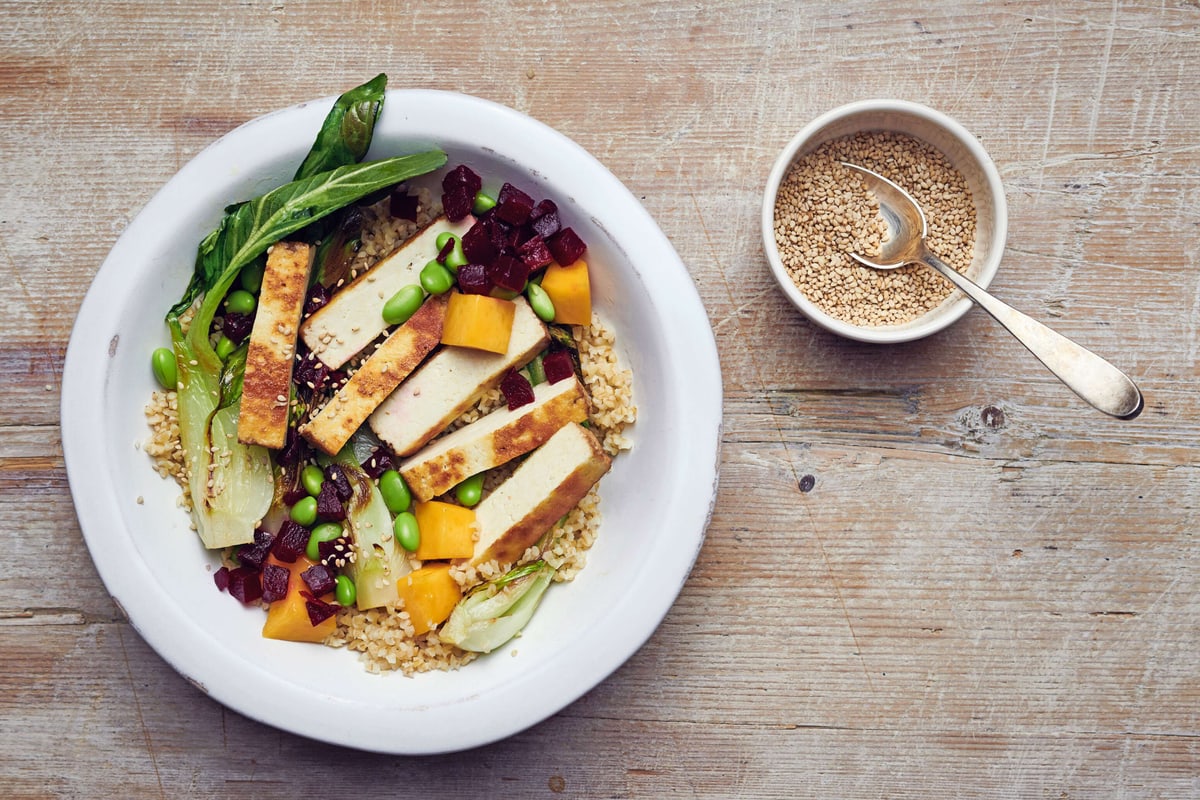 Bowl de boulgour au tofu
