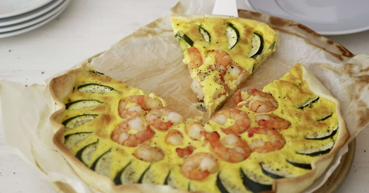 Quiche Aux Crevettes Et Au Safran | Recette