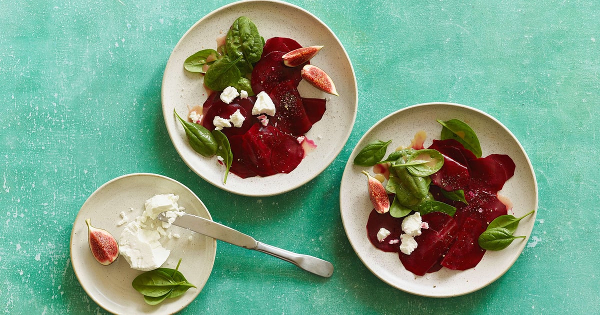 Carpaccio di barbabietola con miele e formaggio di capra