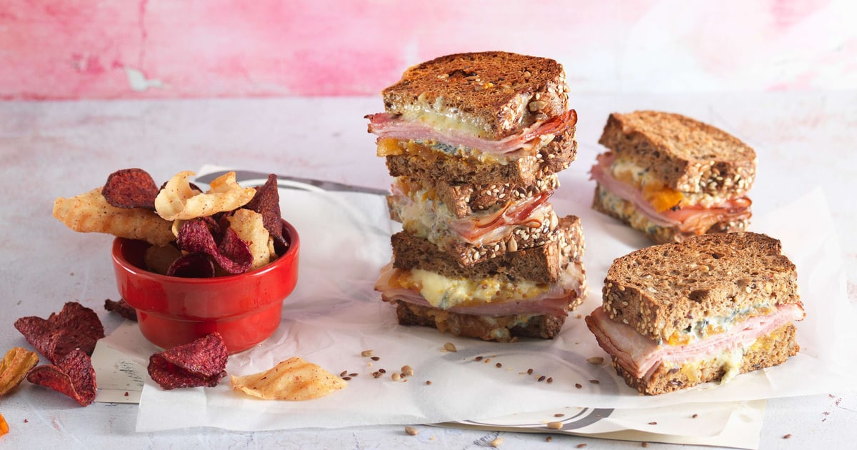 Croque Monsieur mit Blauschimmelkäse | Rezept