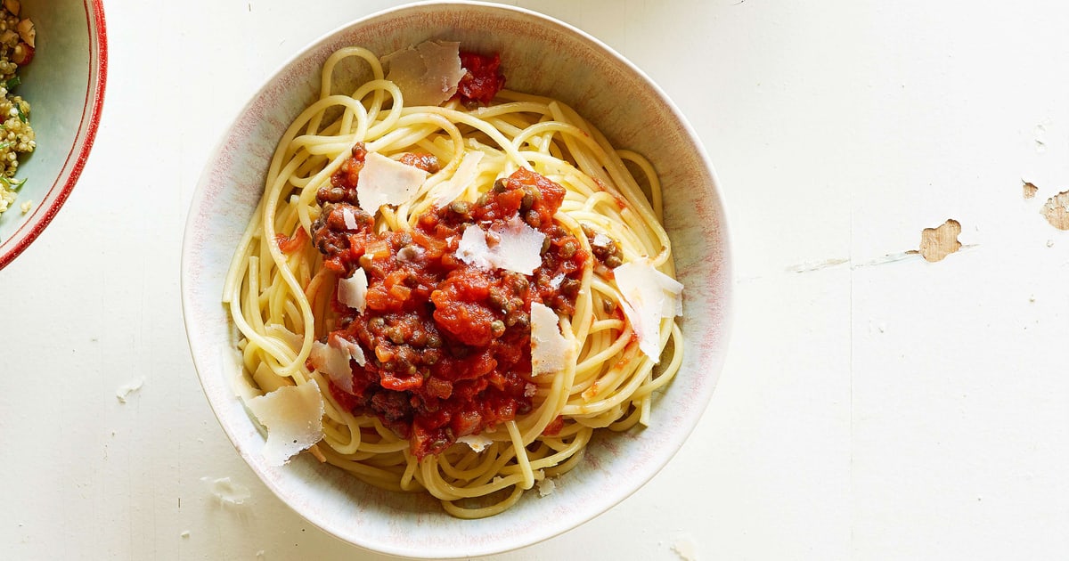 Spaghetti à La Bolognaise De Lentilles | Migusto