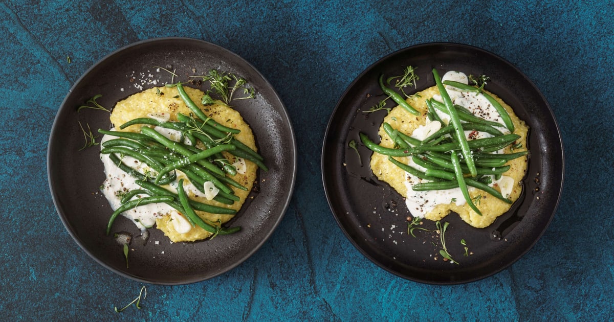 Haricots verts à la crème ail et fines herbes : Recette de Haricots verts à  la crème ail et fines herbes