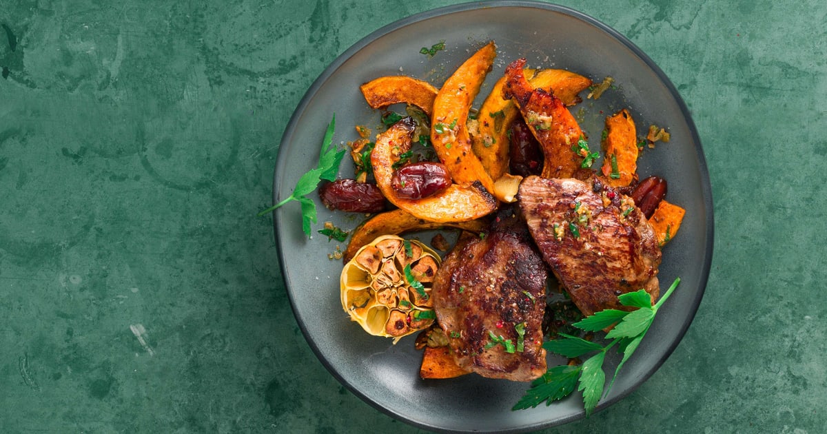 Wildschwein auf orientalischem Kürbis | Rezept