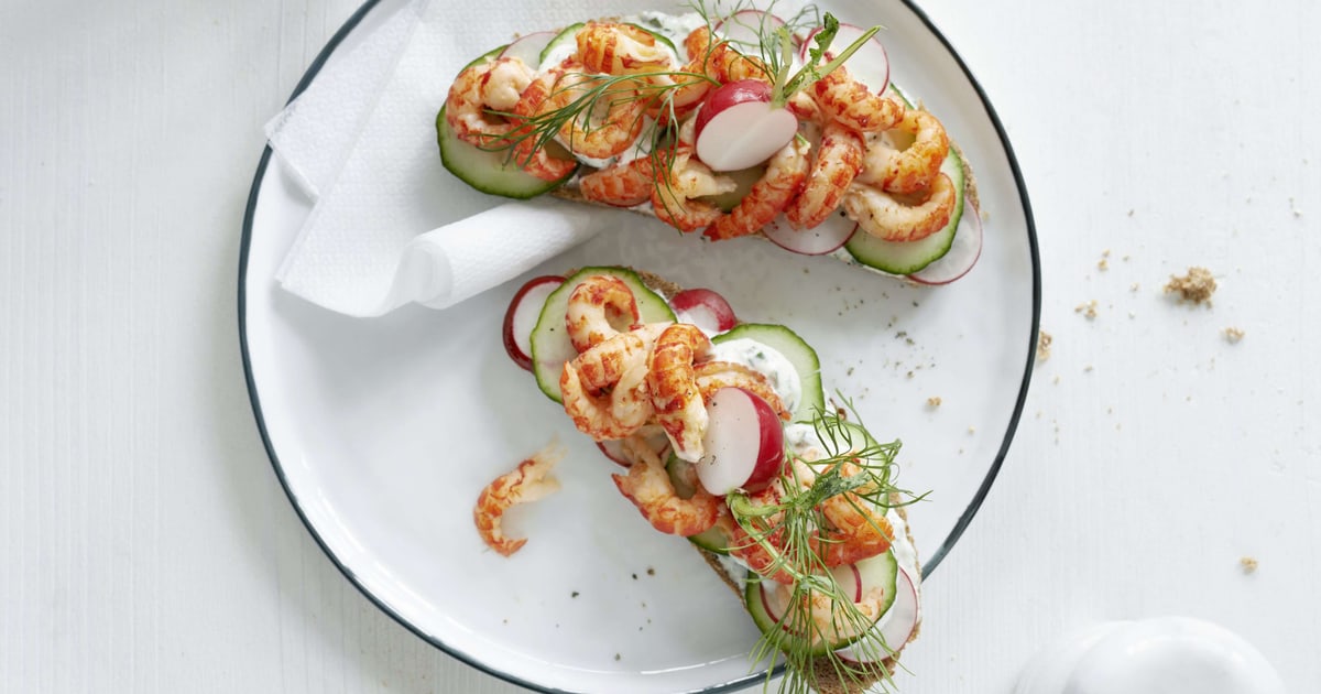 Krabben-Brot mit Mayonnaise | Rezept