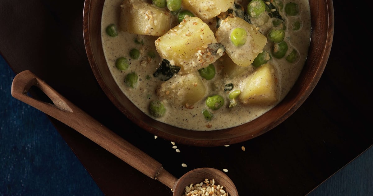 Tofu korma aux petits pois Migusto