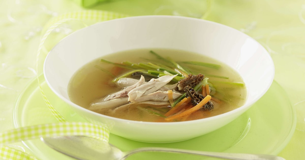 Bouillon de poule aux morilles Migusto