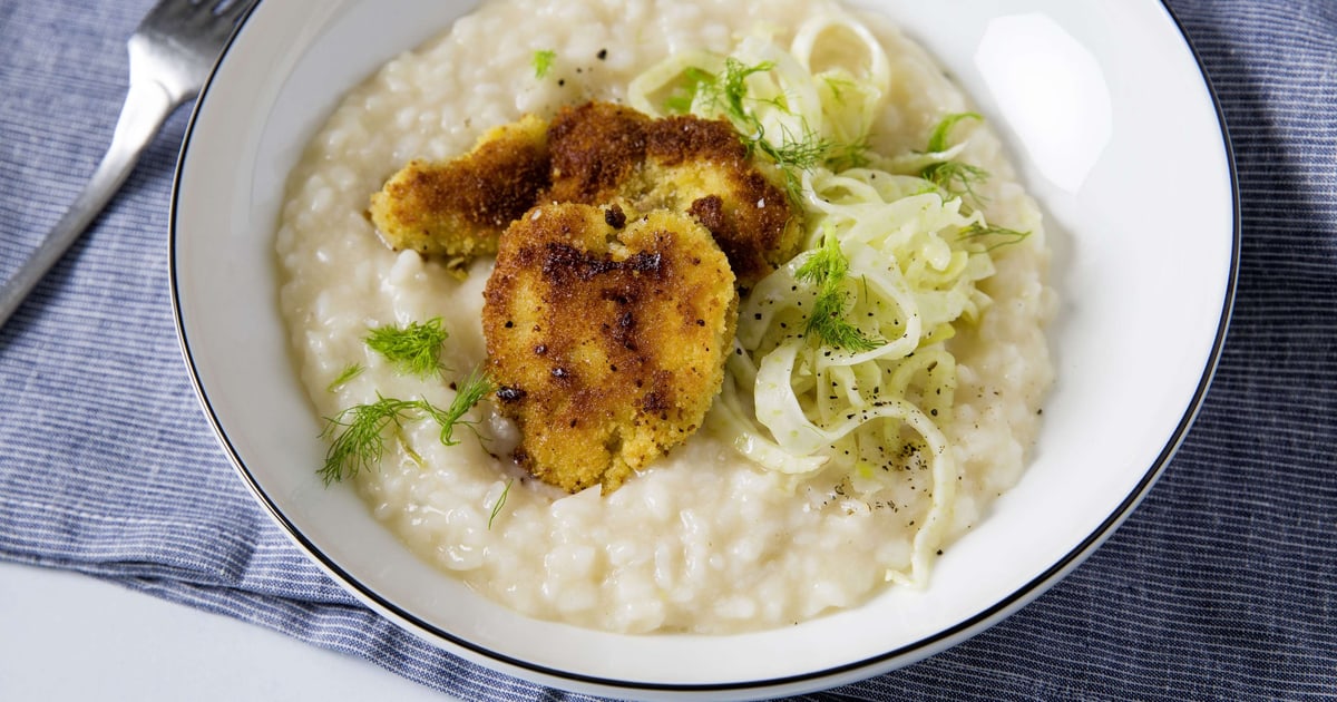 Risotto Al Verjus Con Finocchio E Animelle Di Vitello Migusto