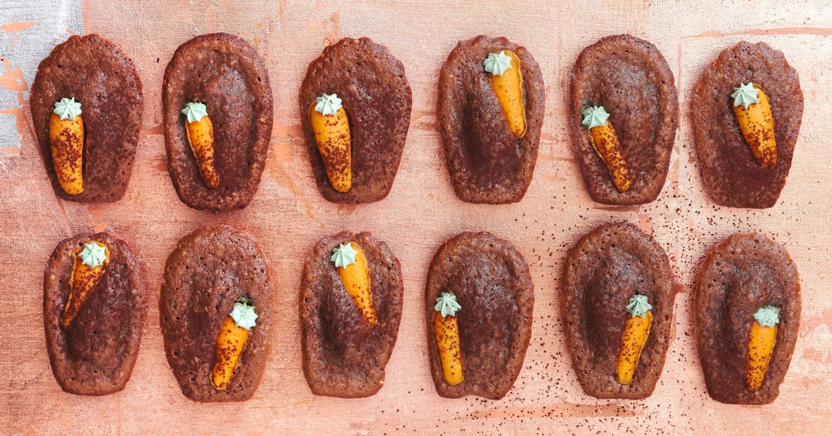 Madeleine alle carote e al cioccolato