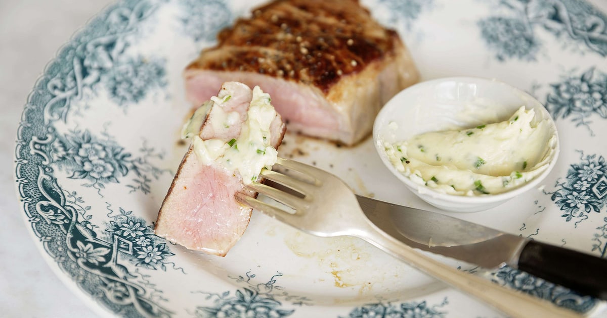 Kalbssteak mit Gorgonzola-Butter | Rezept