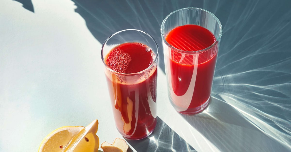 Fruchtiger Gemüsesaft mit Ingwer | Rezept