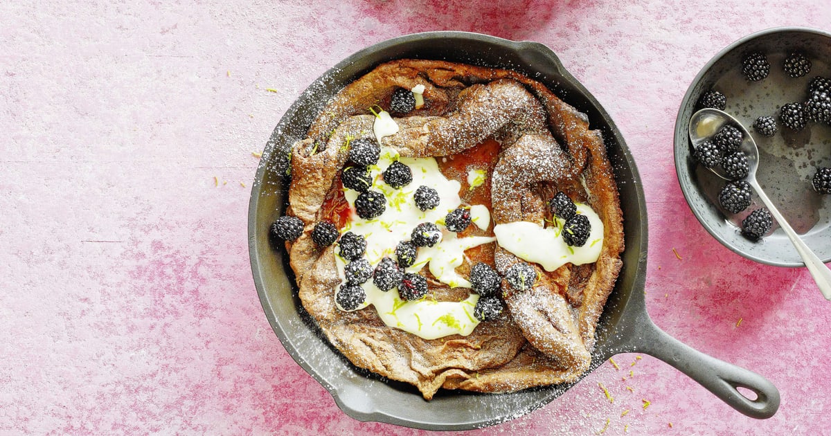 Dutch Puff Dutch Puff mit Brombeeren | Rezept