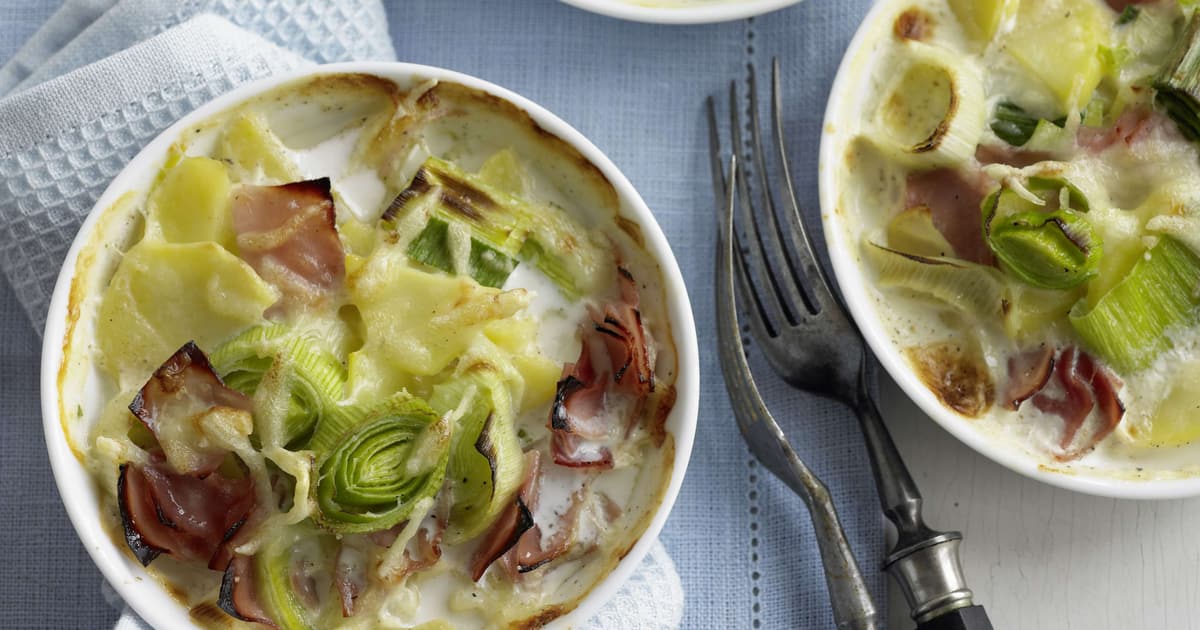 Lauch-Schinken-Gratin | Rezept