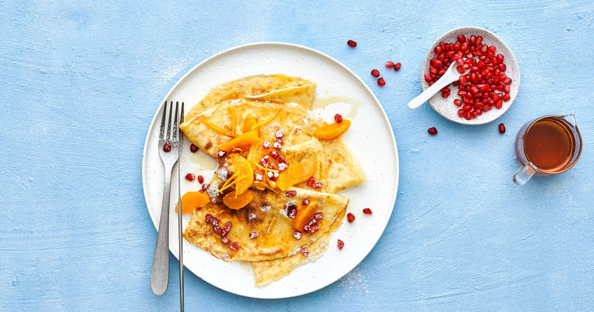Omeletten mit Mandarinen und Granatapfelkernen | Migusto