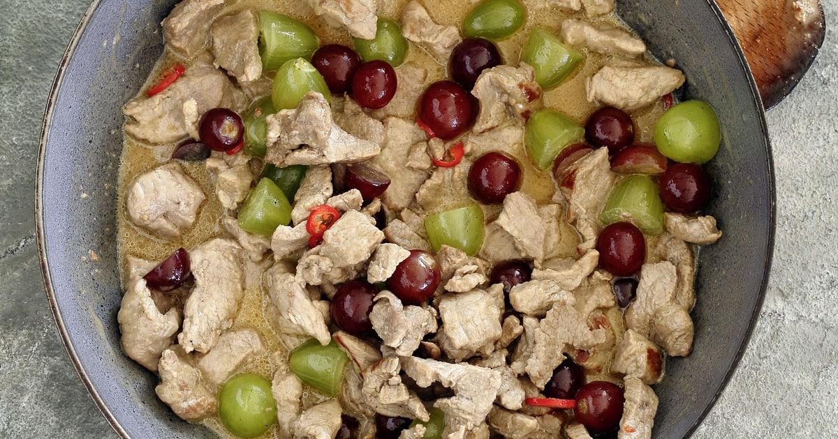 Kalbsgeschnetzeltes mit Trauben | Rezept