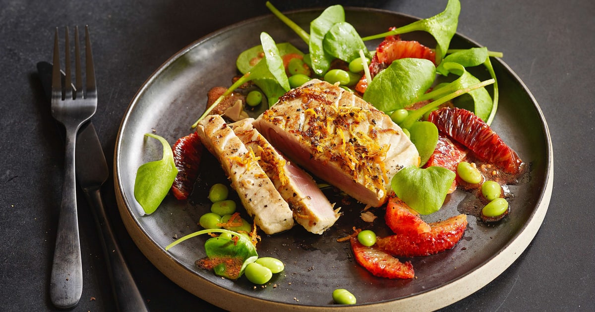 Thunfisch mit Orangen-Pfeffer | Rezept