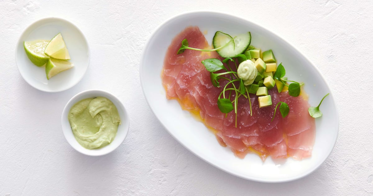 TunaCarpaccio mit AvocadoGinCreme Migusto