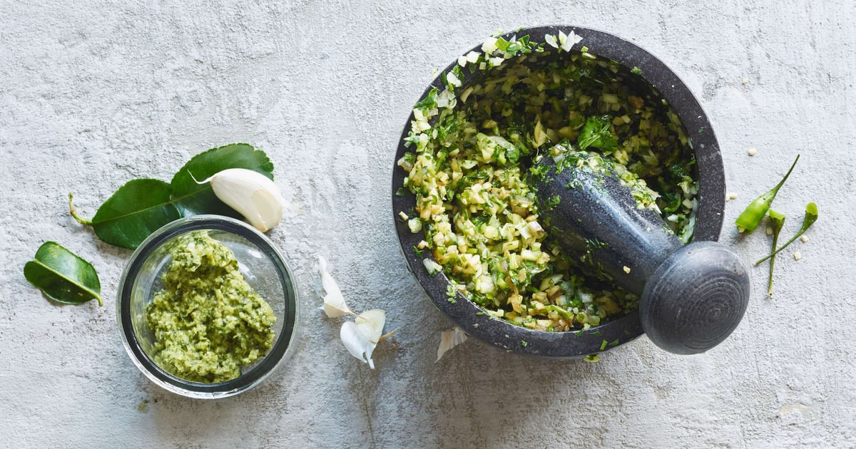 Grüne CurryPaste vegan Rezept