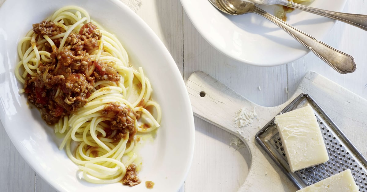 Spaghetti mit Hackfleisch-Balsamico-Sauce | Rezept Spaghetti mit Hackfleisch-Balsamico-Sauce | Rezept