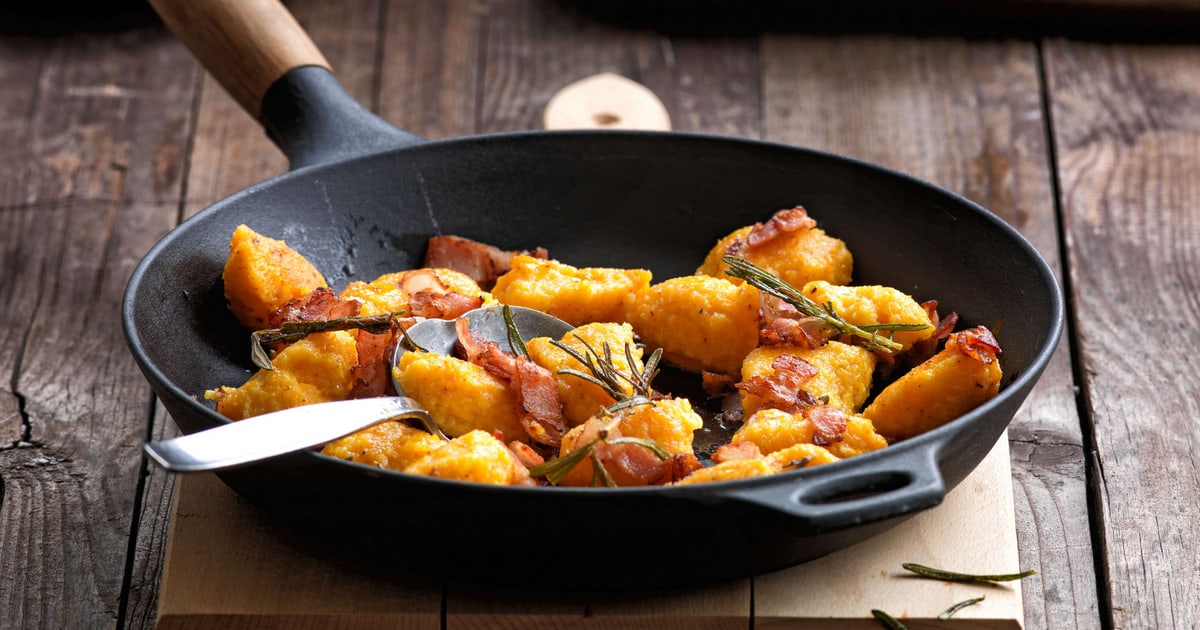 Gnocchi di zucca con pancetta e rosmarino Migusto