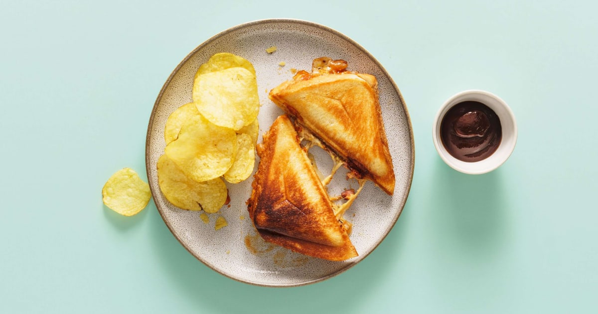 Toast con pancetta e baked beans Migusto