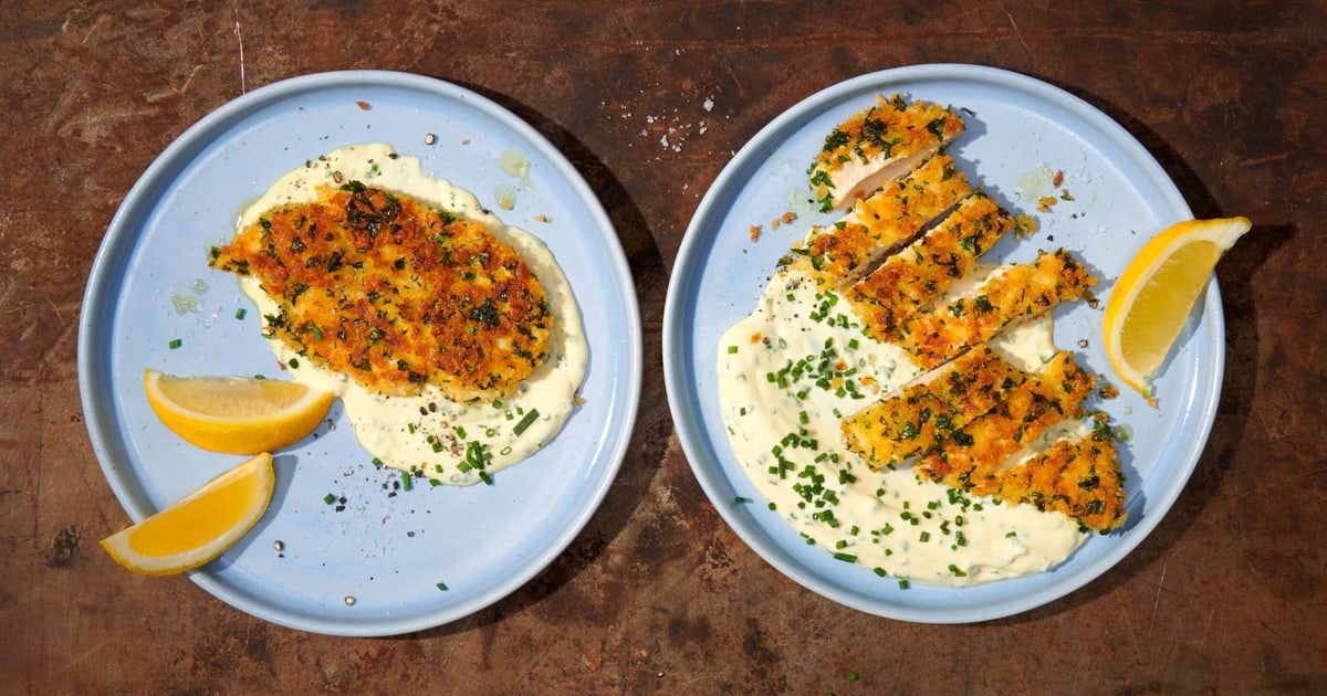 Poulet in Kräuter-Panko-Panade | Rezept