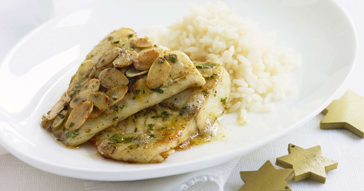 Zanderfilet mit Senf und Mandelkruste | Rezept