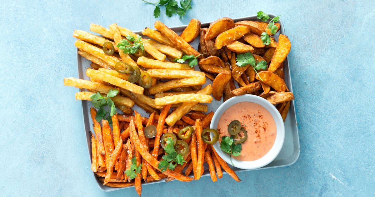 Ofen-Fries mit Tomaten-Käse-Sauce | Rezept Ofen-Fries mit Tomaten-Käse-Sauce | Rezept