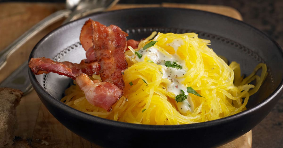 Courge spaghetti avec sauce au Migusto