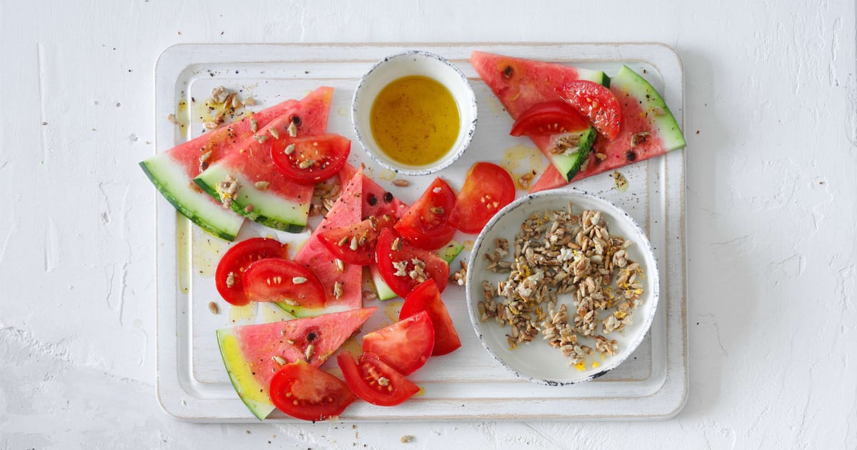 Wassermelonen-Tomaten-Salat | Migusto