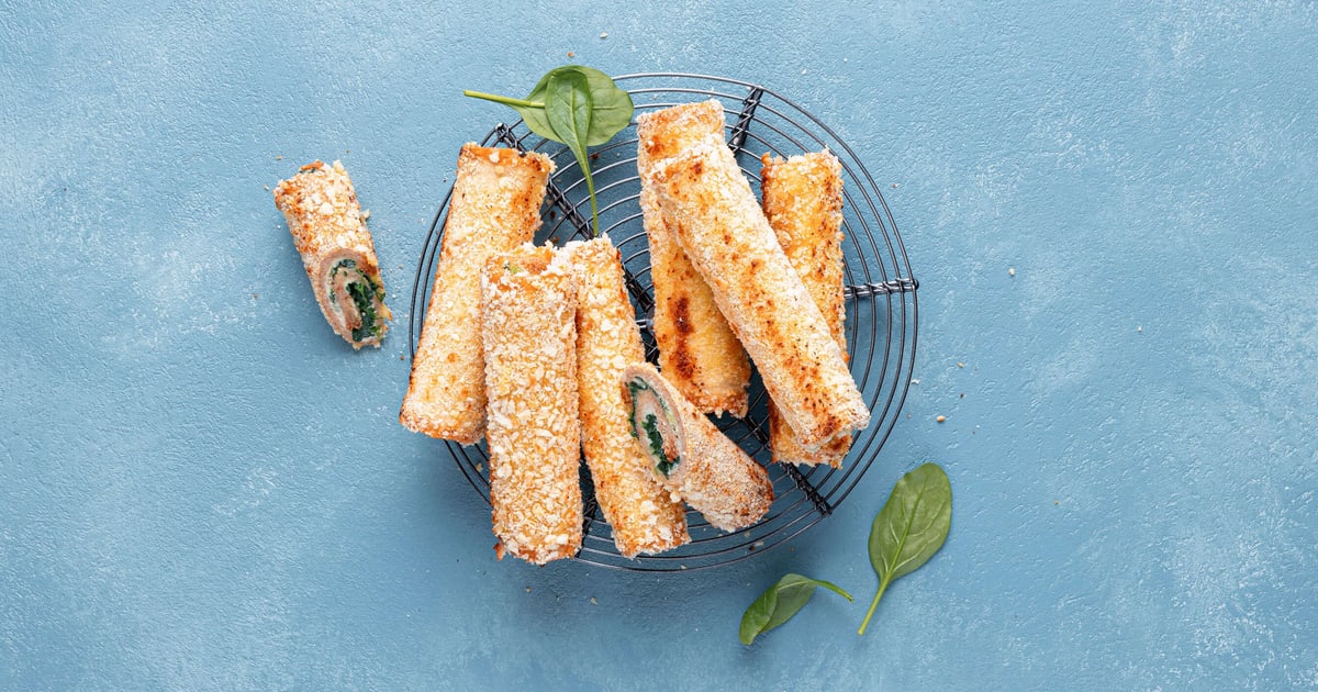 Käse-Spinat-Toast-Rolls | Rezept Käse-Spinat-Toast-Rolls | Rezept