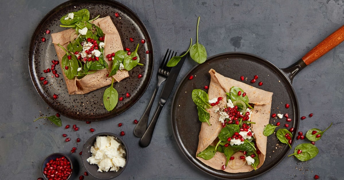 Galettes mit Spinat und Ziegenfrischkäse | Rezept