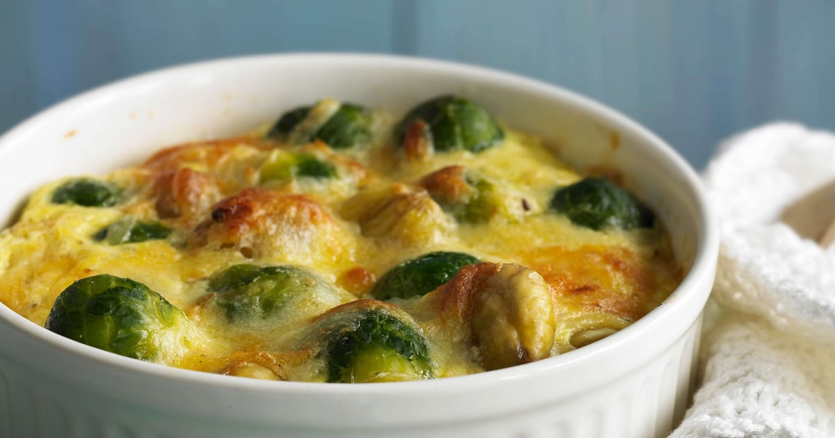 Rosenkohl-Marroni-Gratin | Rezept