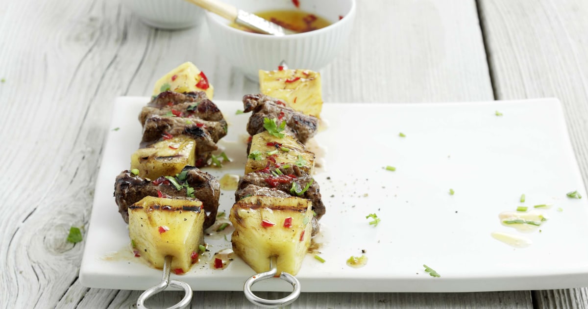 Ananas-Rindfleisch-Spiess | Rezept