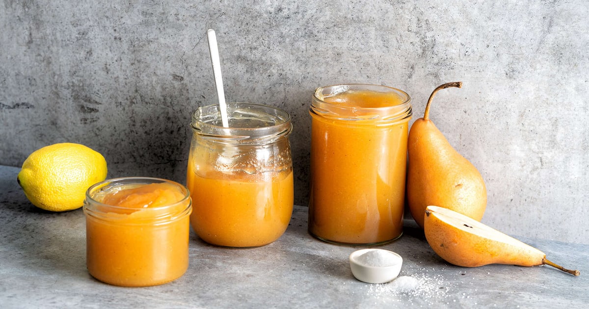 Confiture de poires au caramel salé Recette