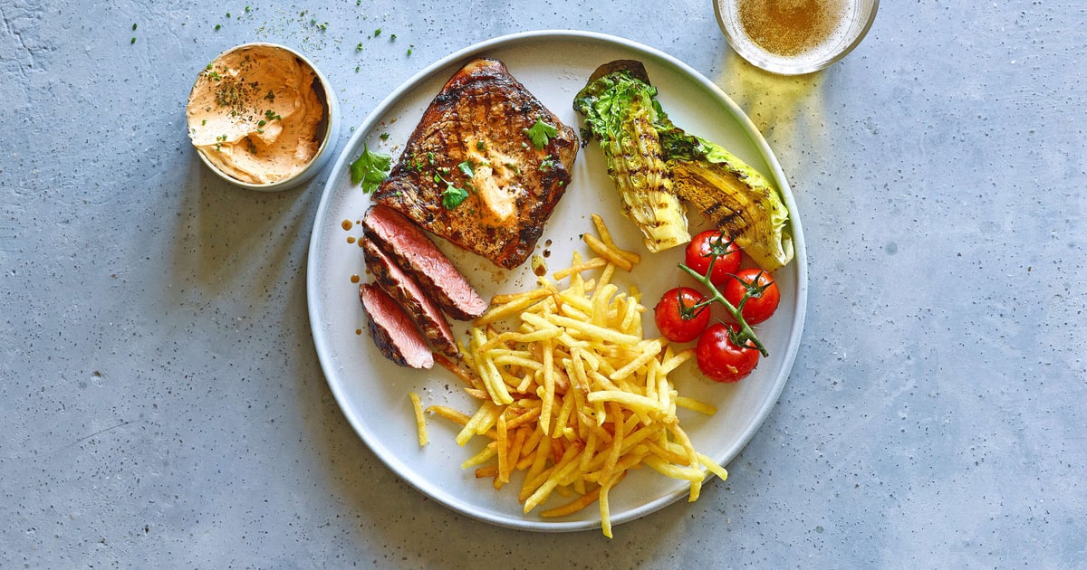 Entrecôte mit CafédeParisButter Migusto